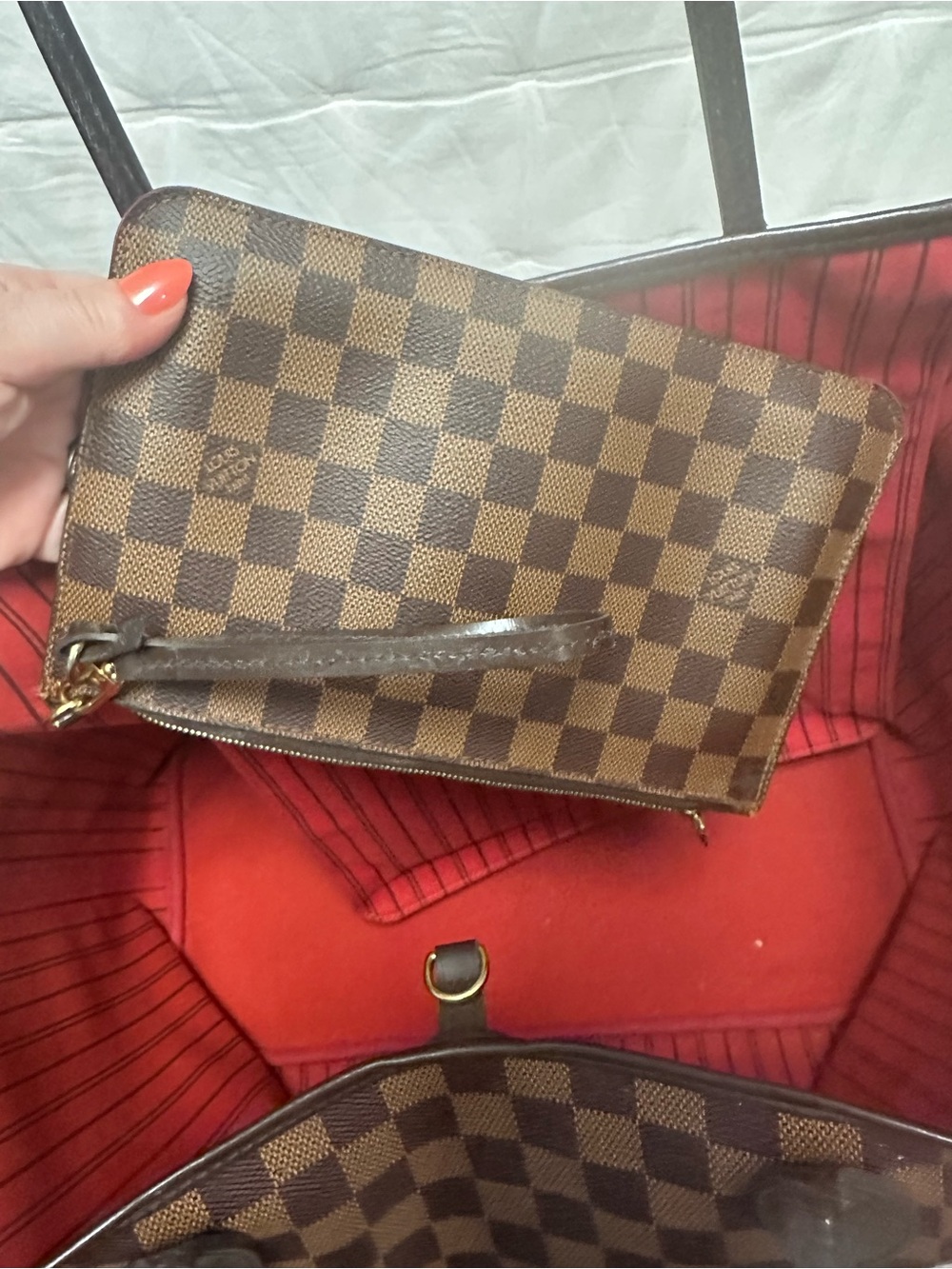 Louis Vuitton Brown Damier Neverfull GM Tote Bag - Picture 6 of 8